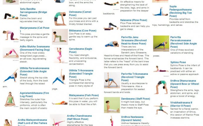 Names And Images Of Yoga Positions | AV Workout