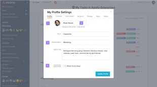 profile tab