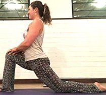 woman doing yoga