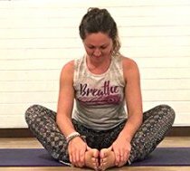 woman doing yoga