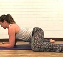 woman doing yoga